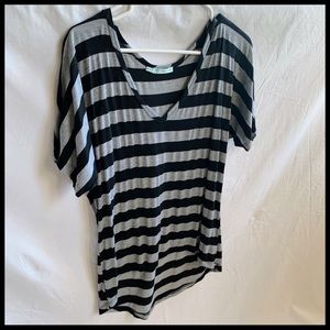 Grey and black Maurices top